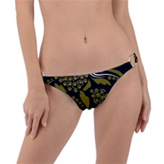 Folk Flowers Pattern  Ring Detail Bikini Bottom by Eskimos