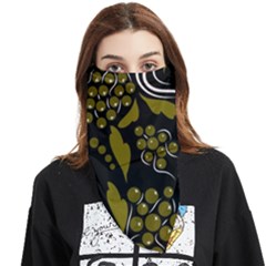 Folk Flowers Pattern  Face Covering Bandana (triangle) by Eskimos