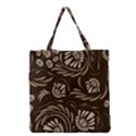 Folk flowers pattern  Grocery Tote Bag View1