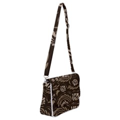 Folk Flowers Pattern  Shoulder Bag With Back Zipper by Eskimos