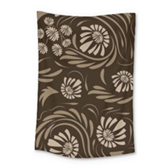 Folk Flowers Pattern  Small Tapestry by Eskimos