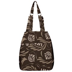 Folk Flowers Pattern  Center Zip Backpack by Eskimos