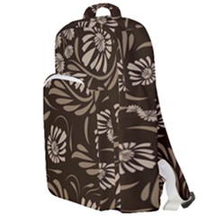 Folk Flowers Pattern  Double Compartment Backpack