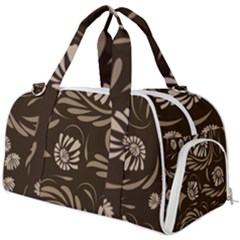 Folk Flowers Pattern  Burner Gym Duffel Bag by Eskimos