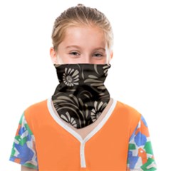 Folk Flowers Pattern  Face Covering Bandana (kids)