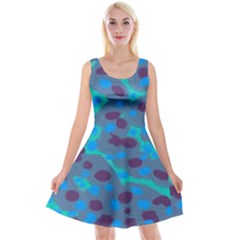 Spotted Reversible Velvet Sleeveless Dress