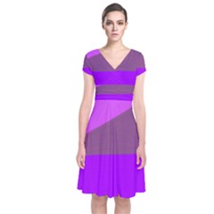 7 Colors Short Sleeve Front Wrap Dress by kiernankallan