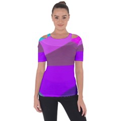 7 Colors Shoulder Cut Out Short Sleeve Top by kiernankallan