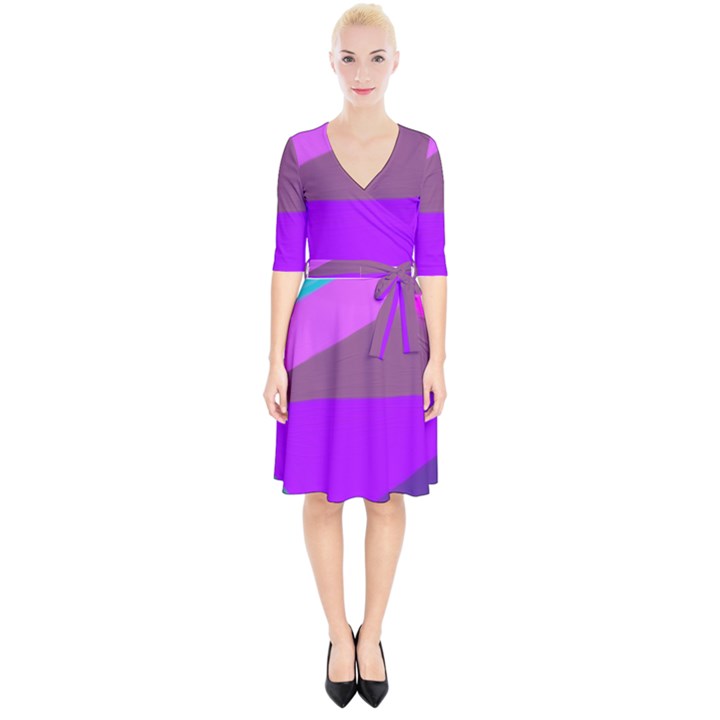 7 Colors Wrap Up Cocktail Dress