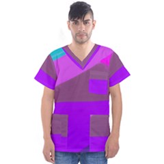 7 Colors Men s V-neck Scrub Top