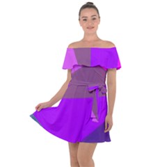 7 Colors Off Shoulder Velour Dress