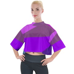 7 Colors Mock Neck Tee