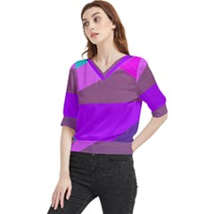 7 Colors Quarter Sleeve Blouse