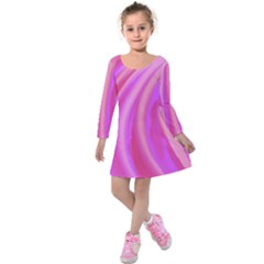 Peppermint  Kids  Long Sleeve Velvet Dress