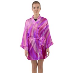 Peppermint  Long Sleeve Satin Kimono