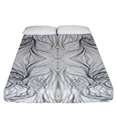 Mono Disegno Repeats Fitted Sheet (king Size) by kaleidomarblingart