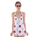 Slices Of Red And Juicy Watermelon Halter Dress Swimsuit  View1