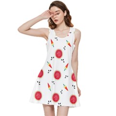 Slices Of Red And Juicy Watermelon Inside Out Racerback Dress by SychEva