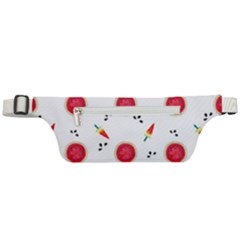 Slices Of Red And Juicy Watermelon Active Waist Bag by SychEva