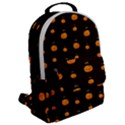 Halloween pumpkins pattern, witch hat Jack O  Lantern Flap Pocket Backpack (Large) View2