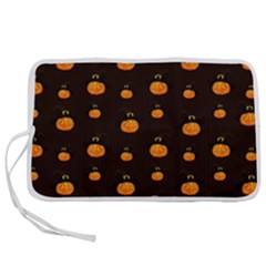 Halloween Pumpkins Pattern, Witch Hat Jack O  Lantern Pen Storage Case (s)