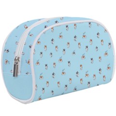 Cute Kawaii Dogs Pattern At Sky Blue Make Up Case (large) by Casemiro