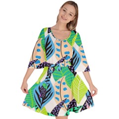 Colorfull Velour Kimono Dress by Sparkle