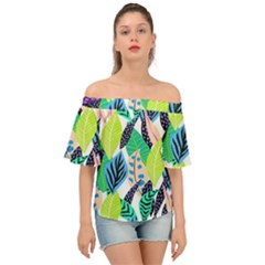 Colorfull Off Shoulder Short Sleeve Top by Sparkle