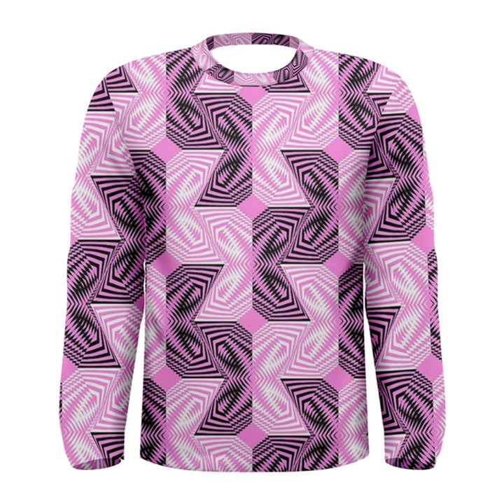 Abstract Men s Long Sleeve Tee