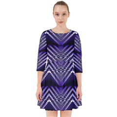 Digital Waves Smock Dress by Sparkle