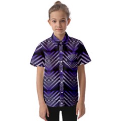 Digital Waves Kids  Short Sleeve Shirt