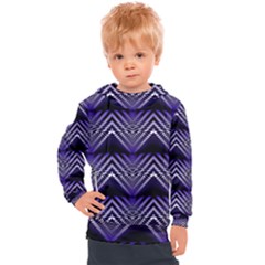 Digital Waves Kids  Hooded Pullover by Sparkle