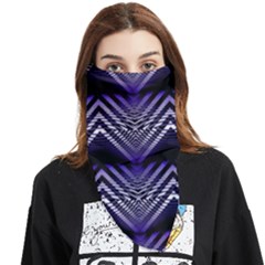 Digital Waves Face Covering Bandana (triangle)