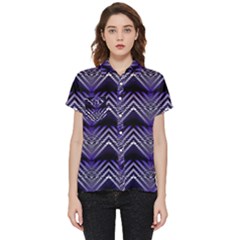 Digital Waves Short Sleeve Pocket Shirt by Sparkle