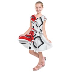 Modern Art Kids  Short Sleeve Dress