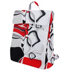 Modern Art Flap Top Backpack by Sparkle