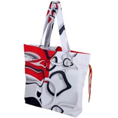 Modern Art Drawstring Tote Bag by Sparkle