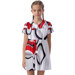 Modern Art Kids  Asymmetric Collar Dress by Sparkle