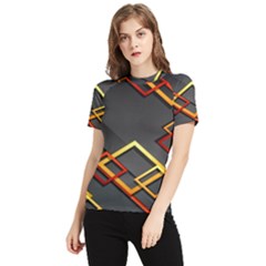 Modern Geometry Women s Short Sleeve Rash Guard