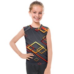 Modern Geometry Kids  Mesh Tank Top