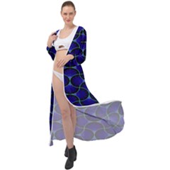 Abstract Geo Maxi Chiffon Beach Wrap by Sparkle