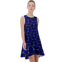 Abstract Geo Frill Swing Dress by Sparkle