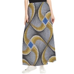 Modern Optaart Maxi Chiffon Skirt