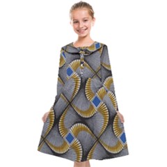 Modern Optaart Kids  Midi Sailor Dress by Sparkle