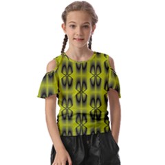 Digital Floral Kids  Butterfly Cutout Tee