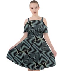 Modern Illusion Cut Out Shoulders Chiffon Dress by Sparkle