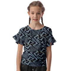 Modern Illusion Kids  Cut Out Flutter Sleeves by Sparkle