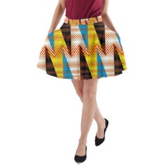 Digital Tringles A-line Pocket Skirt by Sparkle