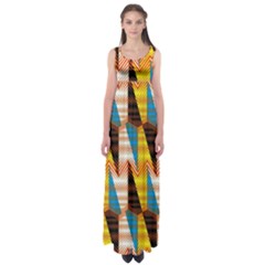 Digital Tringles Empire Waist Maxi Dress by Sparkle