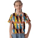 Digital tringles Kids  Cuff Sleeve Scrunch Bottom Tee View1